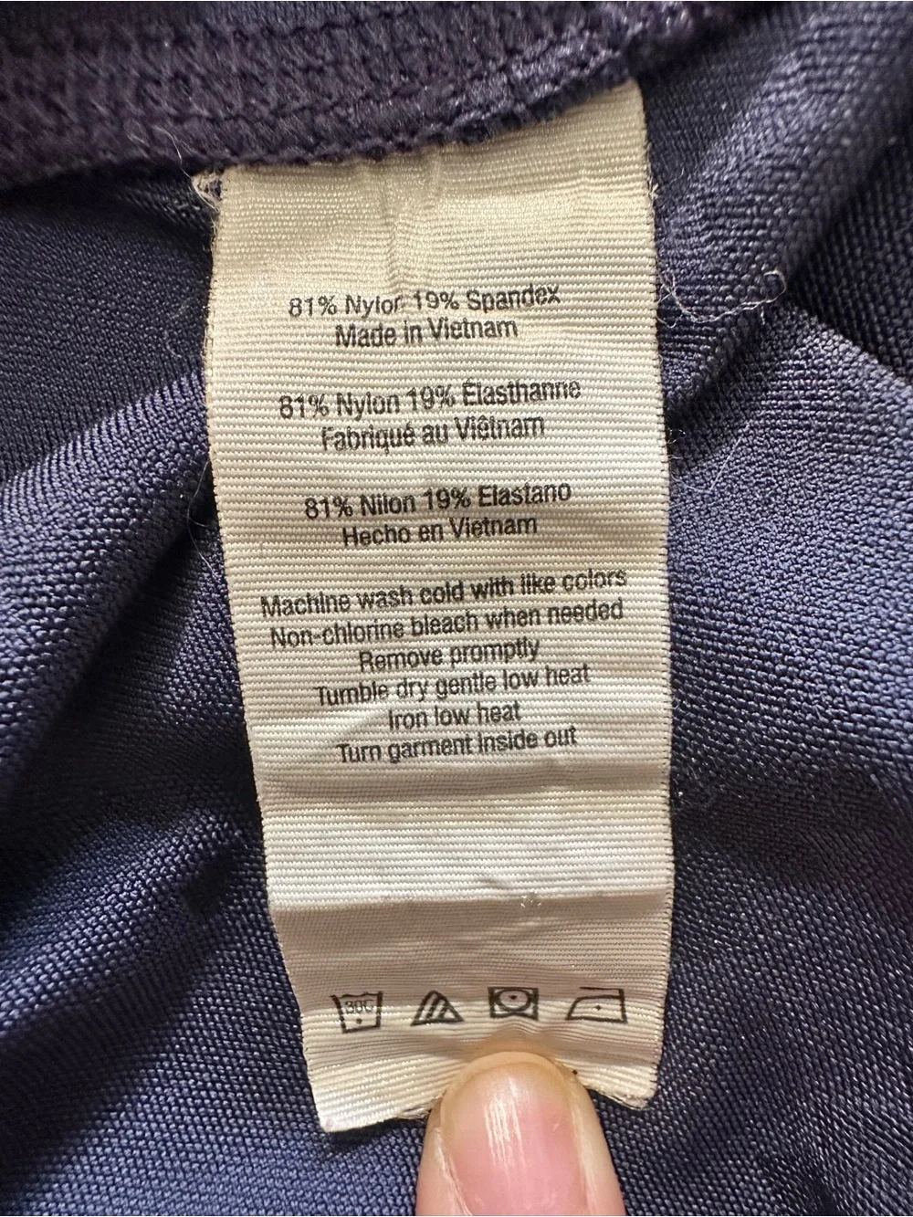 Alo Yoga Navy Rich Houndstooth High-Waist Airbrush Capri Leggings M EUC $88 MSRP